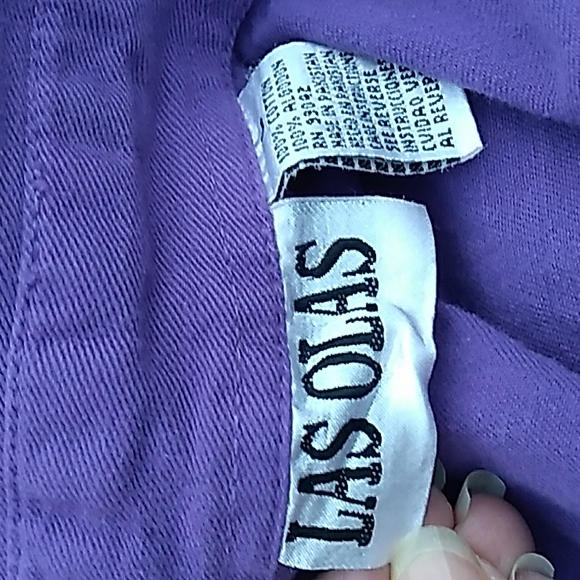 Las Olas Long Sleeve Purple Red Hat Society Shirt Size Large - Picture 8 of 9